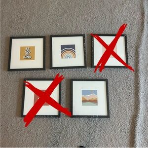 ❤️ CLOSET CLEAROUT!! 🎉 THREE FRAMES ONLY Pack of 3 12x12 Gallery Frames
